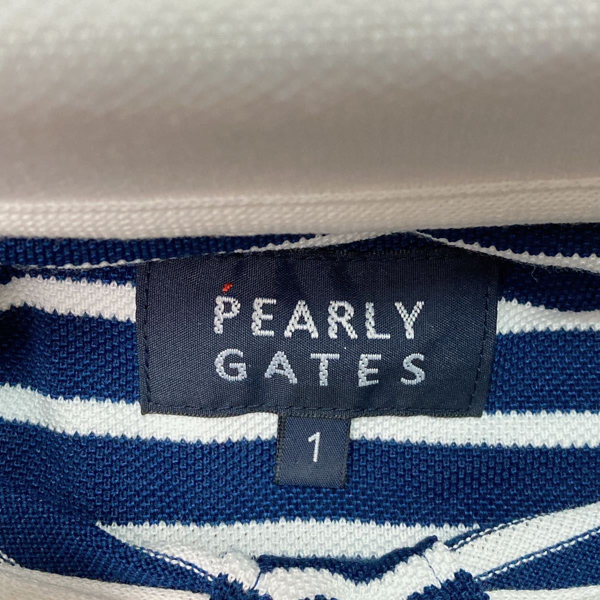 未使用 PEARLY GATES パーリーゲイツ 半袖ポロシャツ ボーダー 1 Mサイズ相当 レディース B12409-133_画像9