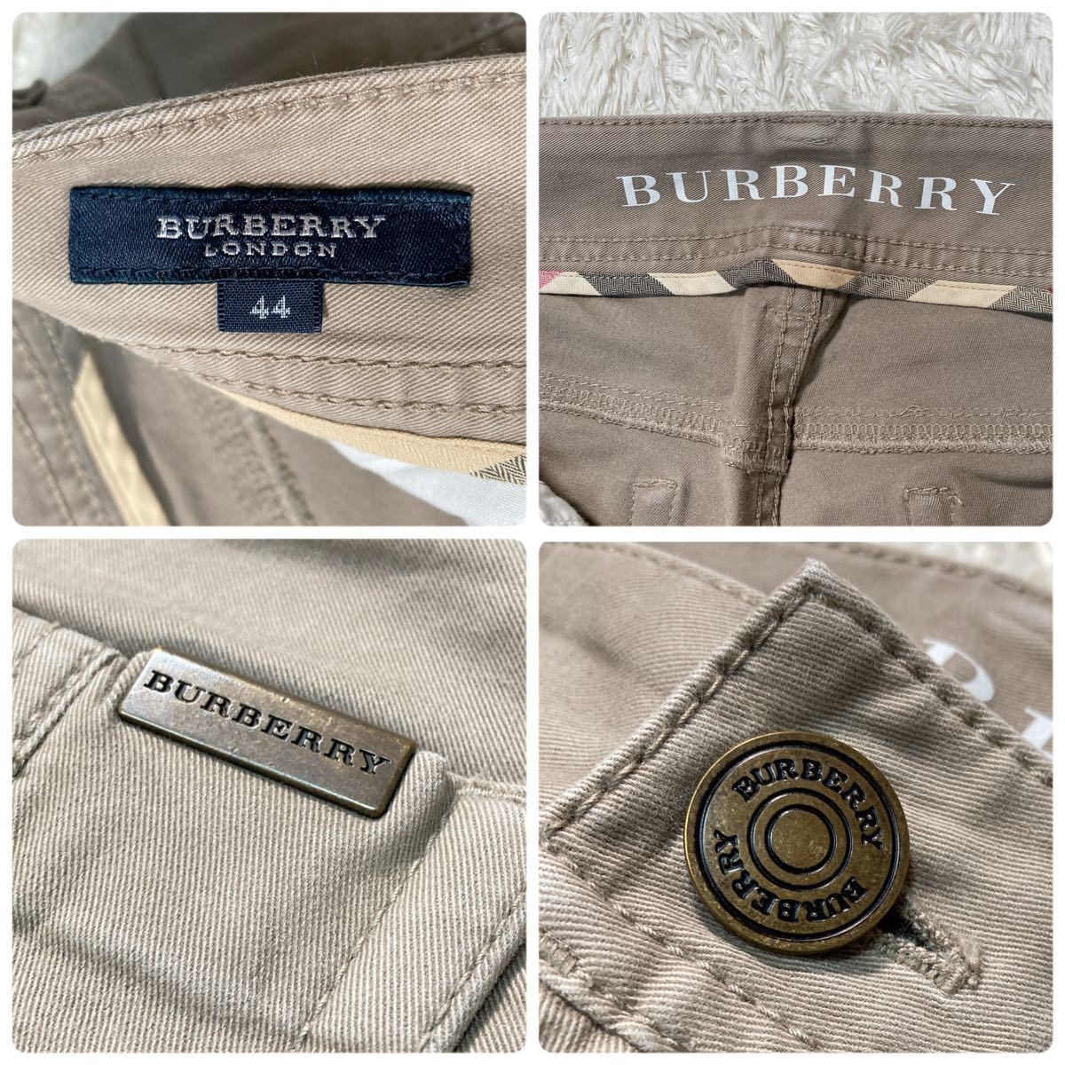 BURBERRY LONDON バーバリー パンツ チノパン 44 大きいサイズ LL レディース B12409-102_画像10