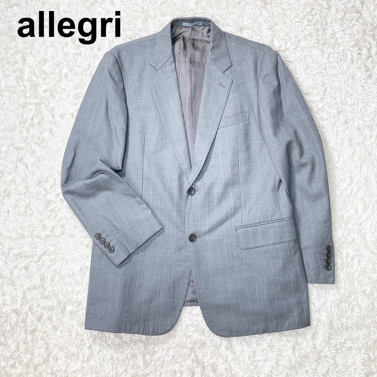 アレグリ allegri テーラードジャケット ビジネス 4S メンズ グレー B12409-66_画像1