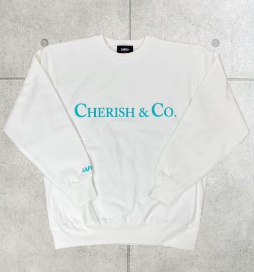 SAPEur Cherish&co CREWNECK SWEAT White XL サプール チェリッシュ スウェット シャツ トレーナー ホワイト 白 XLarge LL_画像2