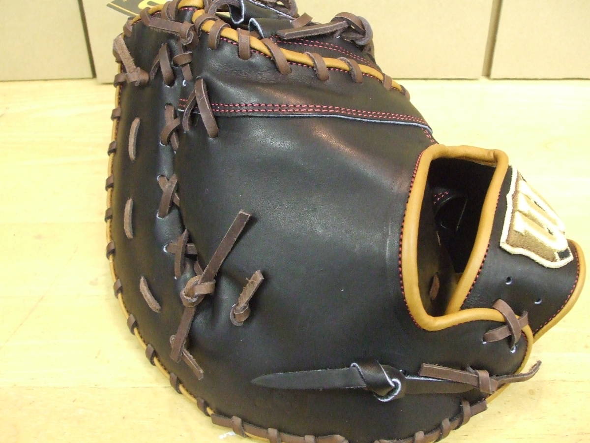  new model 8L type! Wilson 3 number softball for First mito( catcher combined use ) right throwing 8LZ black 23 year of model 