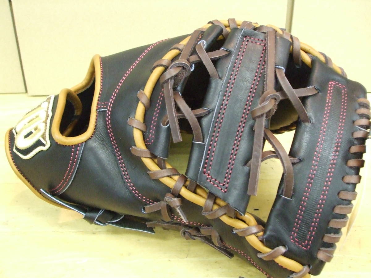  new model 8L type! Wilson 3 number softball for First mito( catcher combined use ) right throwing 8LZ black 23 year of model 