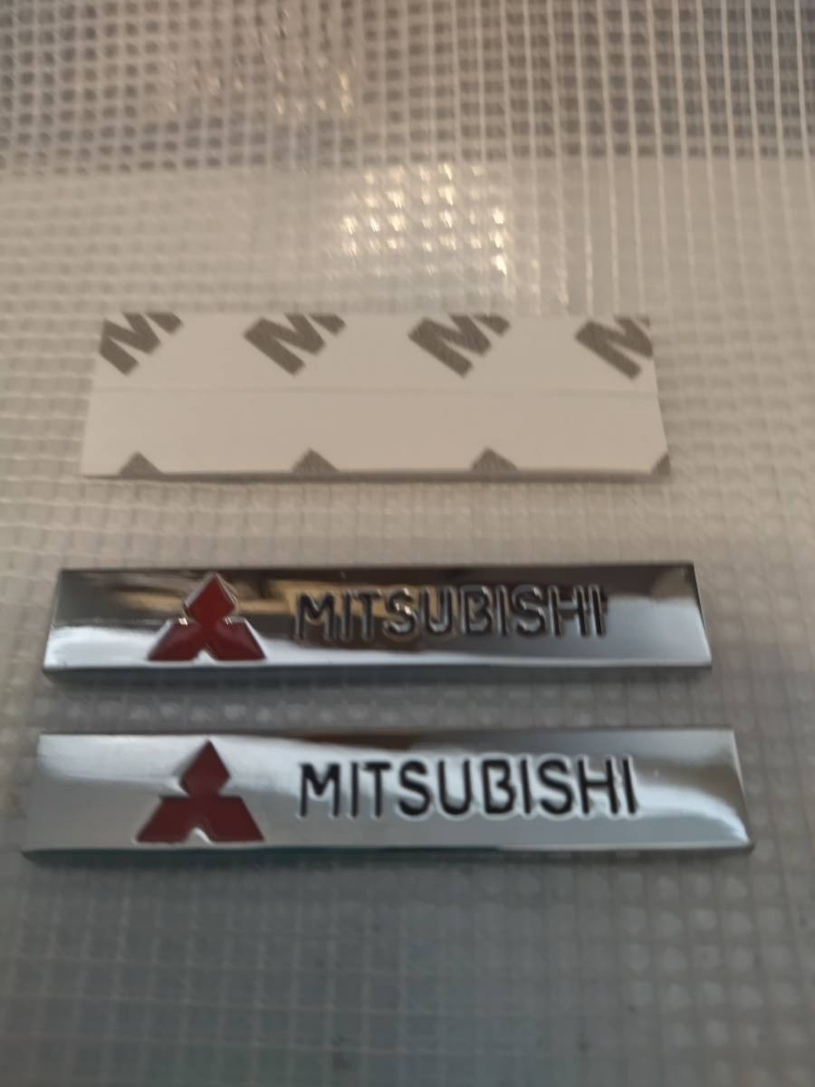 MITSUBISHI( Mitsubishi ) эмблема plate длина 1.0cm× ширина 6.0cm× толщина 2mm 2 листов комплект ① бесплатная доставка 