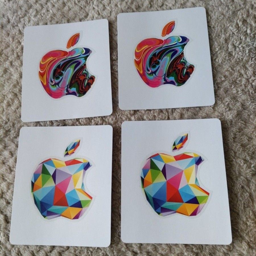 Apple gift card  シール  ステッカー12枚