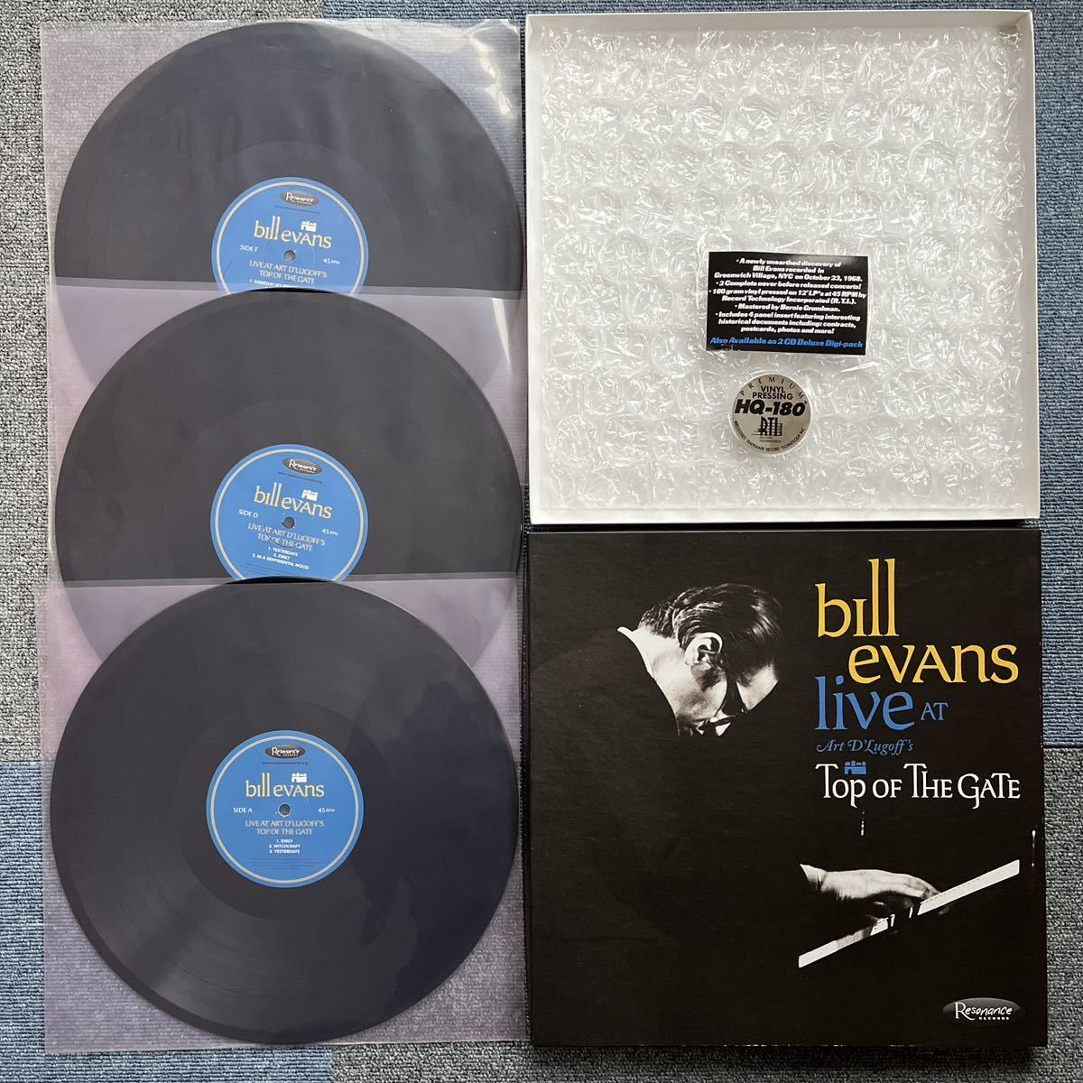 Bill Evans Live At Art D'Lugoff's Top Of The Gate 180g LP×3枚box_画像1