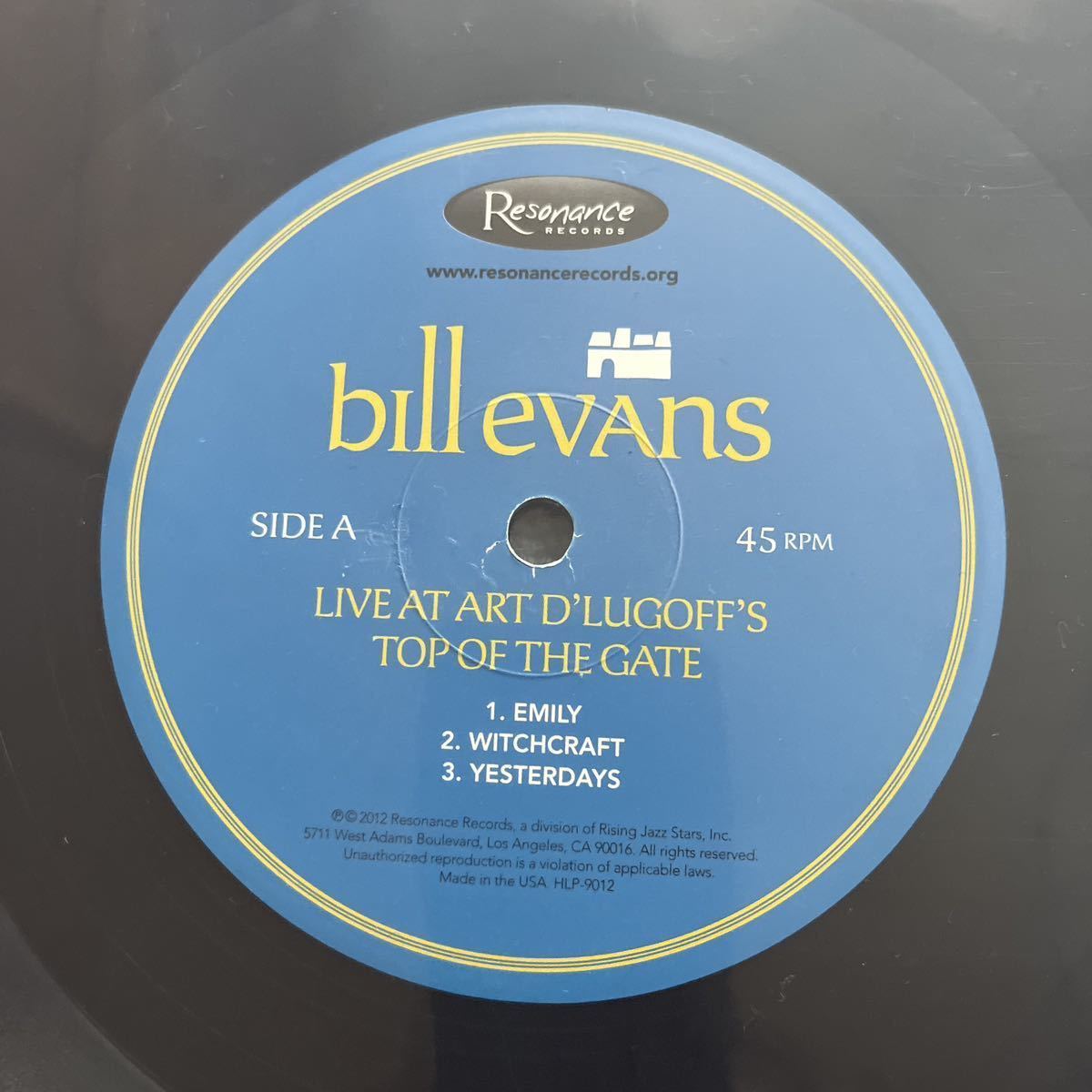 Bill Evans Live At Art D'Lugoff's Top Of The Gate 180g LP×3枚box_画像4