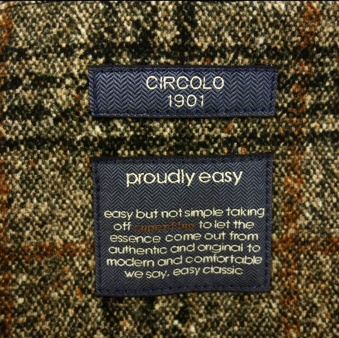 超美品 CIRCOLO 1901 チルコロ ツイード 風 ジャケット チェック メンズ 48　ブラウン 検索 ビームスF ラルディーニ_画像6