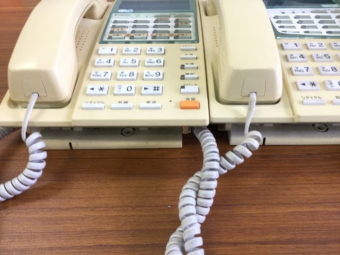 ★本州送料無料★ TAMRA（タムラ）16ボタン漢字標準電話機(白) TD130(W)×3台セット 中古ビジネスフォン (管理番号1114）_画像4