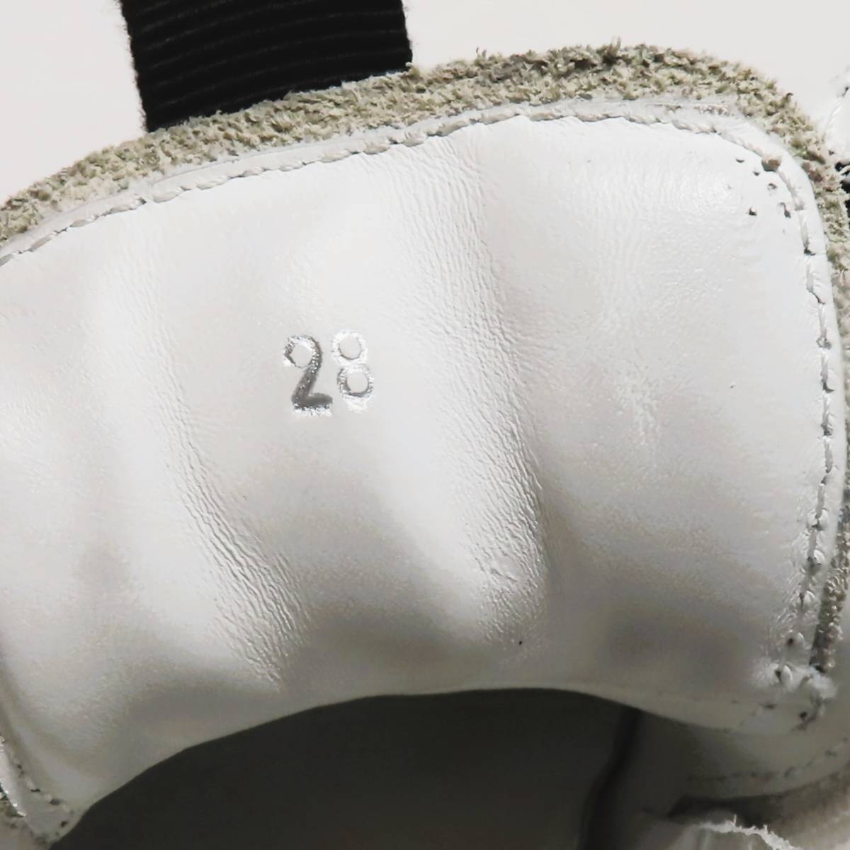 MONCLER モンクレール スニーカー 靴 キッズ サイズ 28 18cm相当 白 ホワイト 革 レザー
