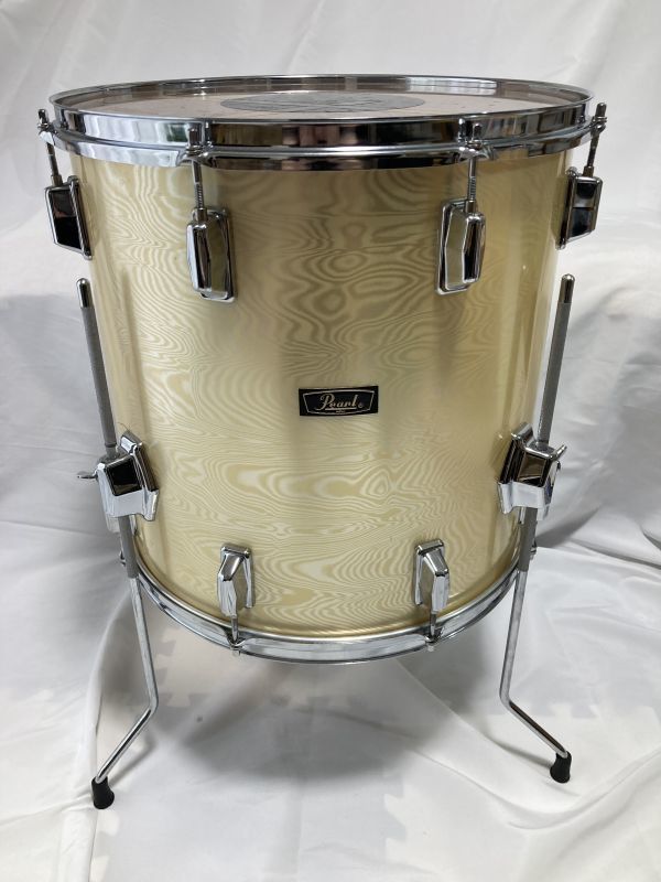 【ビンテージ美品】Pearl President Export 16インチ フロアタム 70年代 プレジデント エクスポート シルバーリプルパール FIBER GLASS_画像1