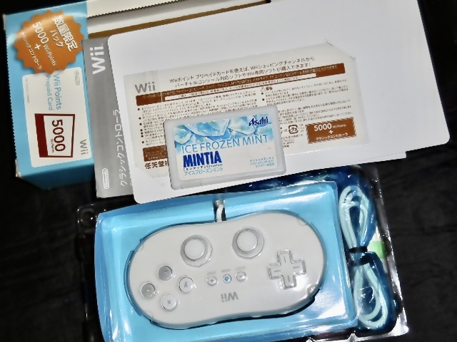 ニンテンドー Wii クラシックコントローラー プリペイド5000ポイント付 未使用品 任天堂 _画像5