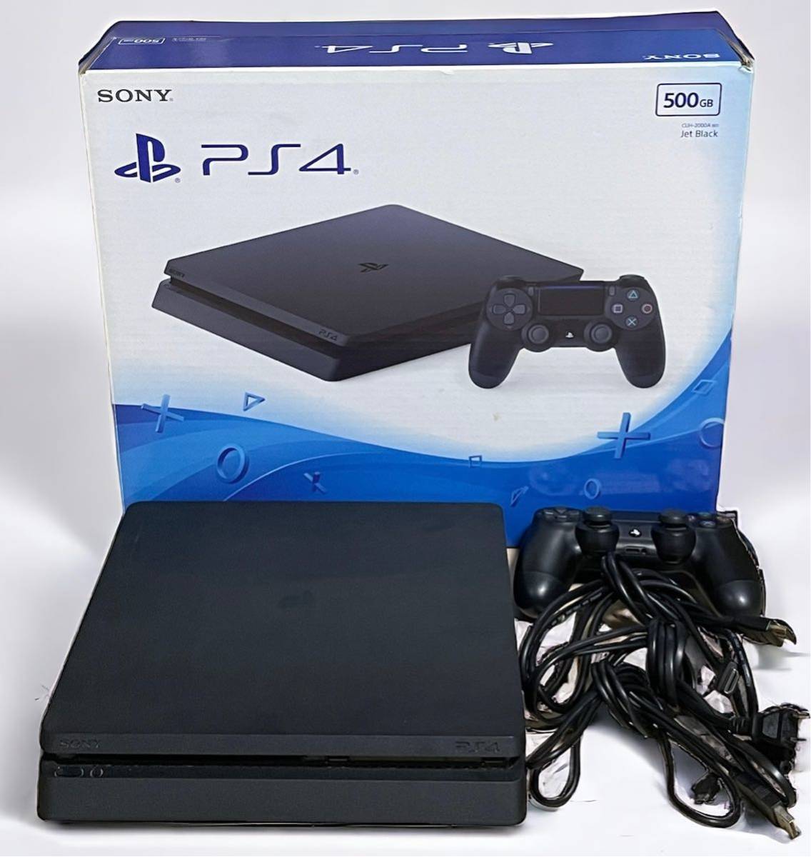 【動作品1円スタート】PS4 CUH-2000A 500G システムソフトウェア11.00 プレイステーション4 SONY ジェットブラック PlayStation _画像1