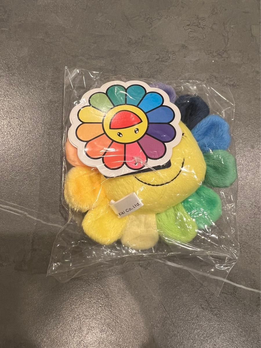 村上隆　カイカイキキ MURAKAMI flower 正規品 108 ブラックピンク ミニクッション プラッシュ 15cmほど