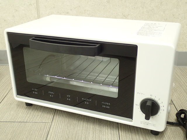 ●MT●【中古品】オーブントースター　トースト　2枚焼き タイマー15分 1000W　トレー付　CT.S-S1.00(W)(SW-44)_画像2