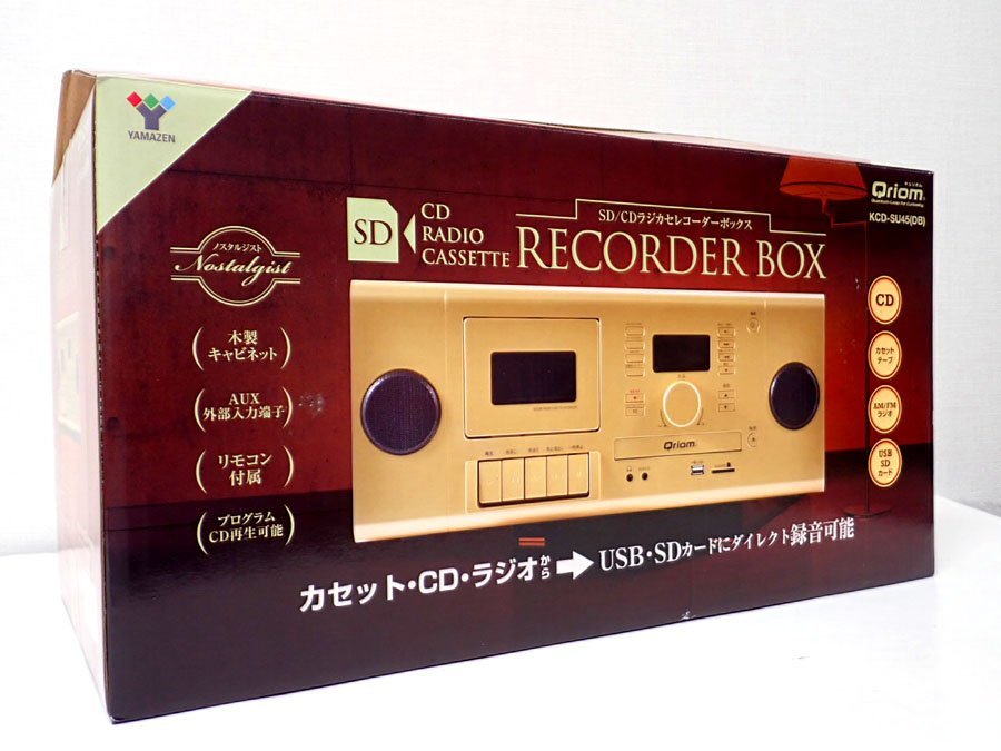 美品　SD/CDラジオカセットレコーダー リモコン付き K.CD-SU4.5(DB)(管理番号No-@)_画像1