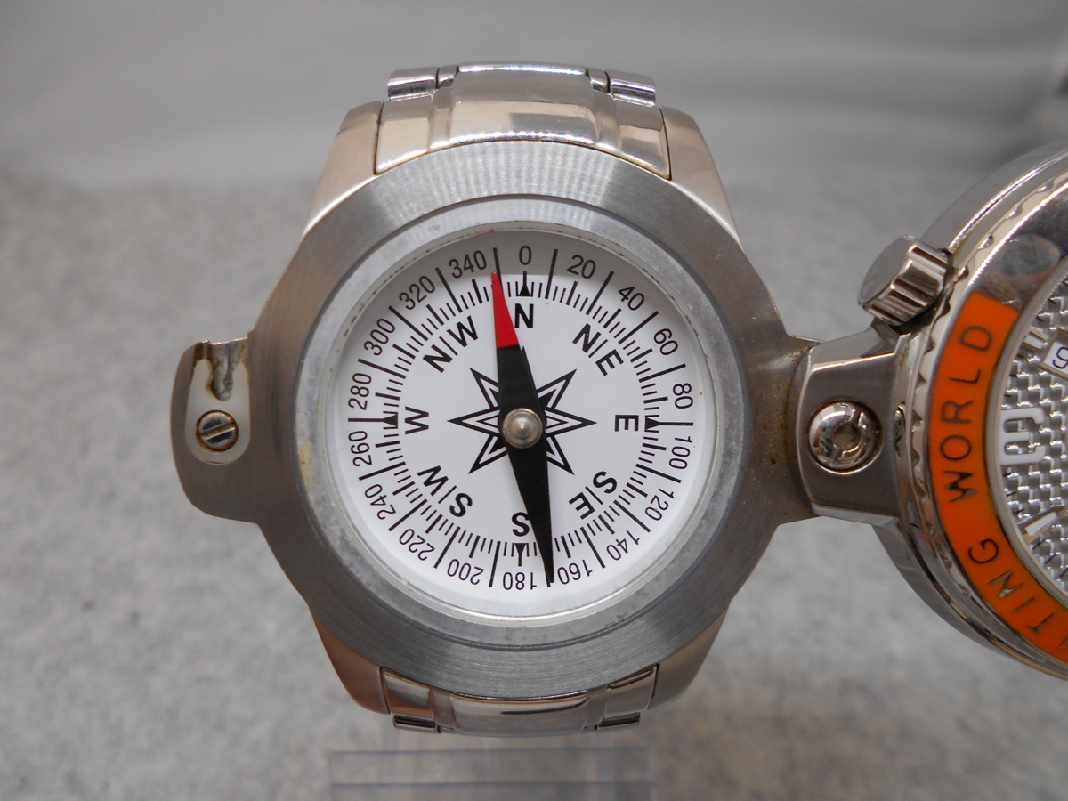【腕時計】　HUNTING　WORLD　ハンティングワールド　コンパスウォッチ　アナログ3針　デイト　 SY02-Y74_画像3