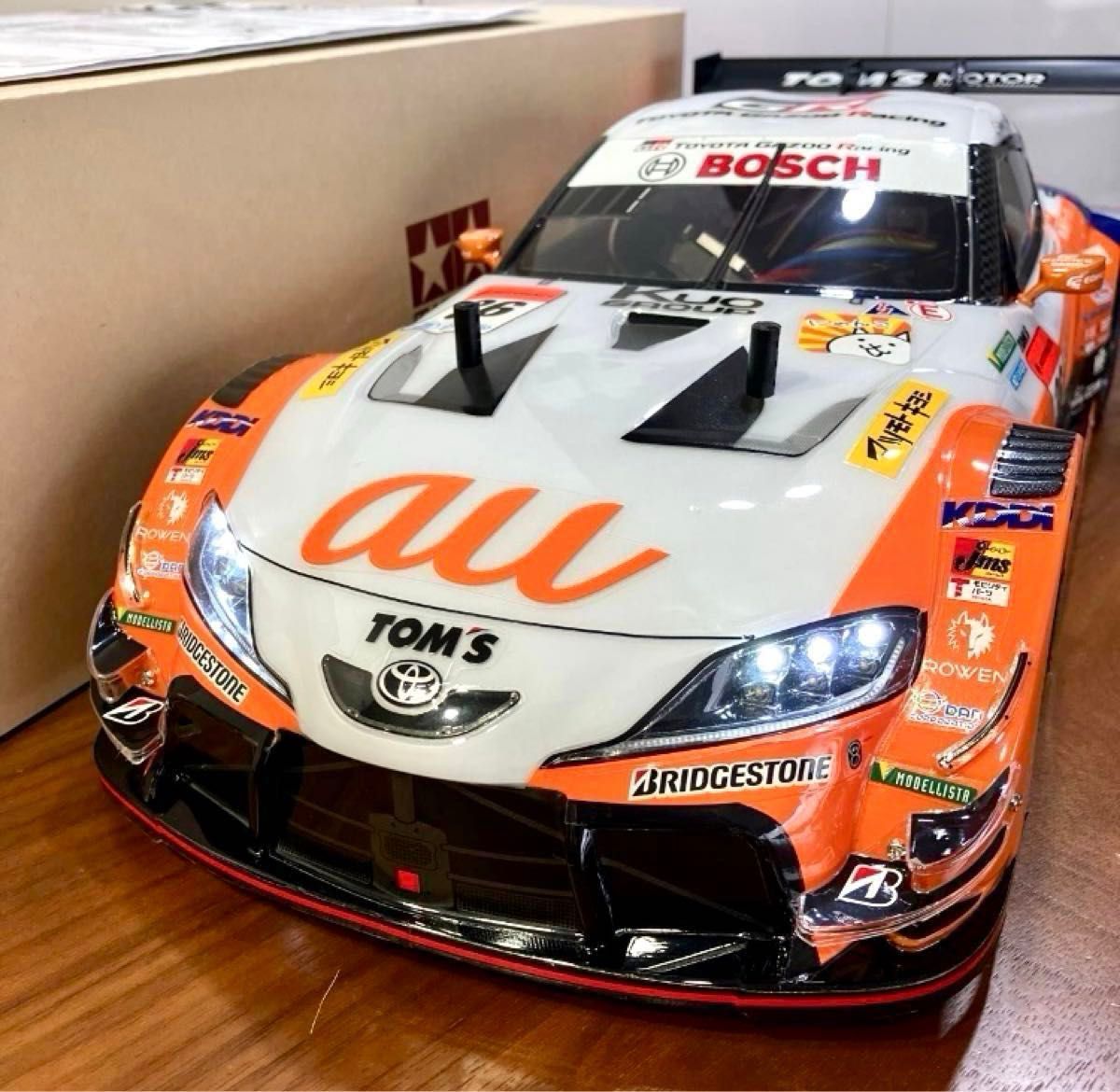 電飾付き SP 1678 1/10RC au TOM'S GR Supra スペアボディセット 電飾付き SP 1678 1/10RC au TOM'S GR Supra スペアボディセット