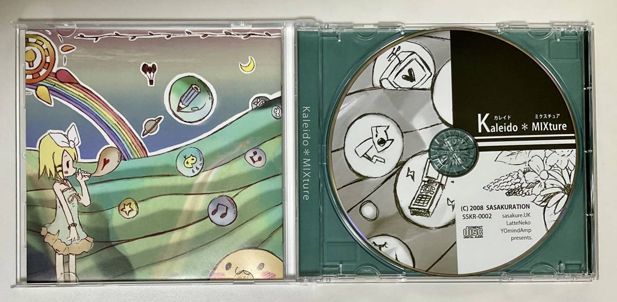 ボカロ　アレンジCD　ササクリエイション　カレイドミクスチュア　ボーカロイド　プレス盤_画像2