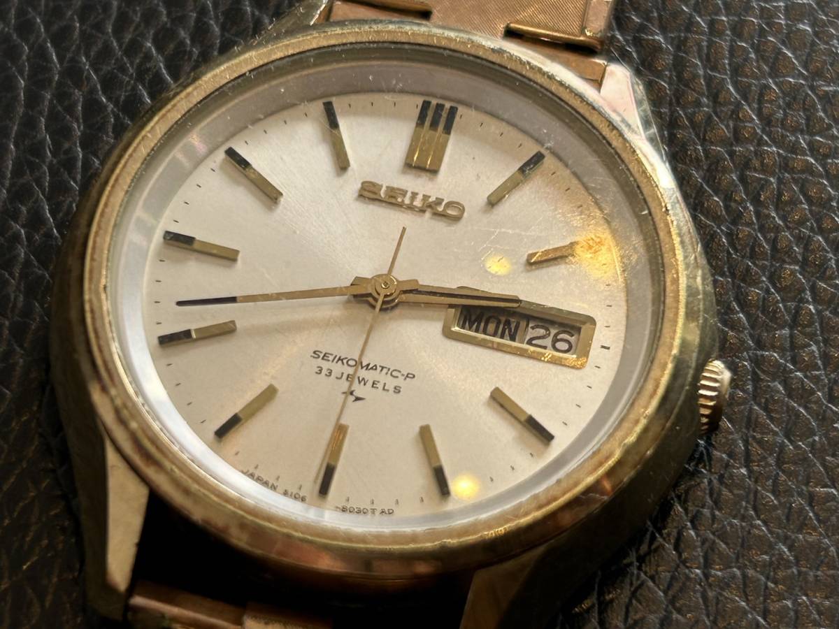 SEIKO 5106-8020 腕時計 自動巻き フェイスのみ セイコー 33石 セイコーマチック メンズ腕時計 ジャンク_画像7