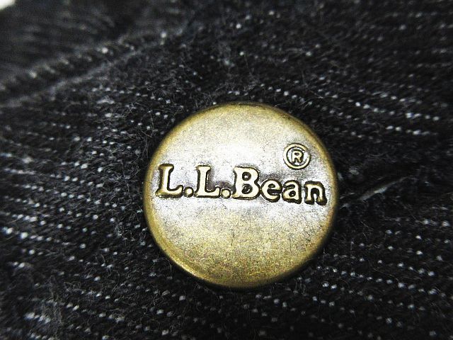  ■ ヴィンテージ USA製 L.L.Bean エルエルビーン 707-1201 デニムパンツ ブラック 黒 表記8_画像6
