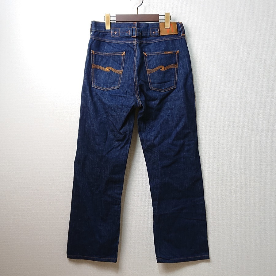 Nudie Jeans FAST FREDDY ヌーディージーンズ ワイド バギーフィット デニムパンツ ジーンズ シンチバック イタリア製 W29 L32の画像3