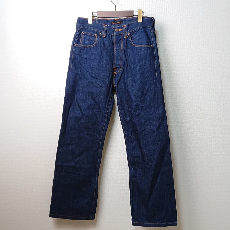 Nudie Jeans FAST FREDDY ヌーディージーンズ ワイド バギーフィット デニムパンツ ジーンズ シンチバック イタリア製 W29 L32の画像2