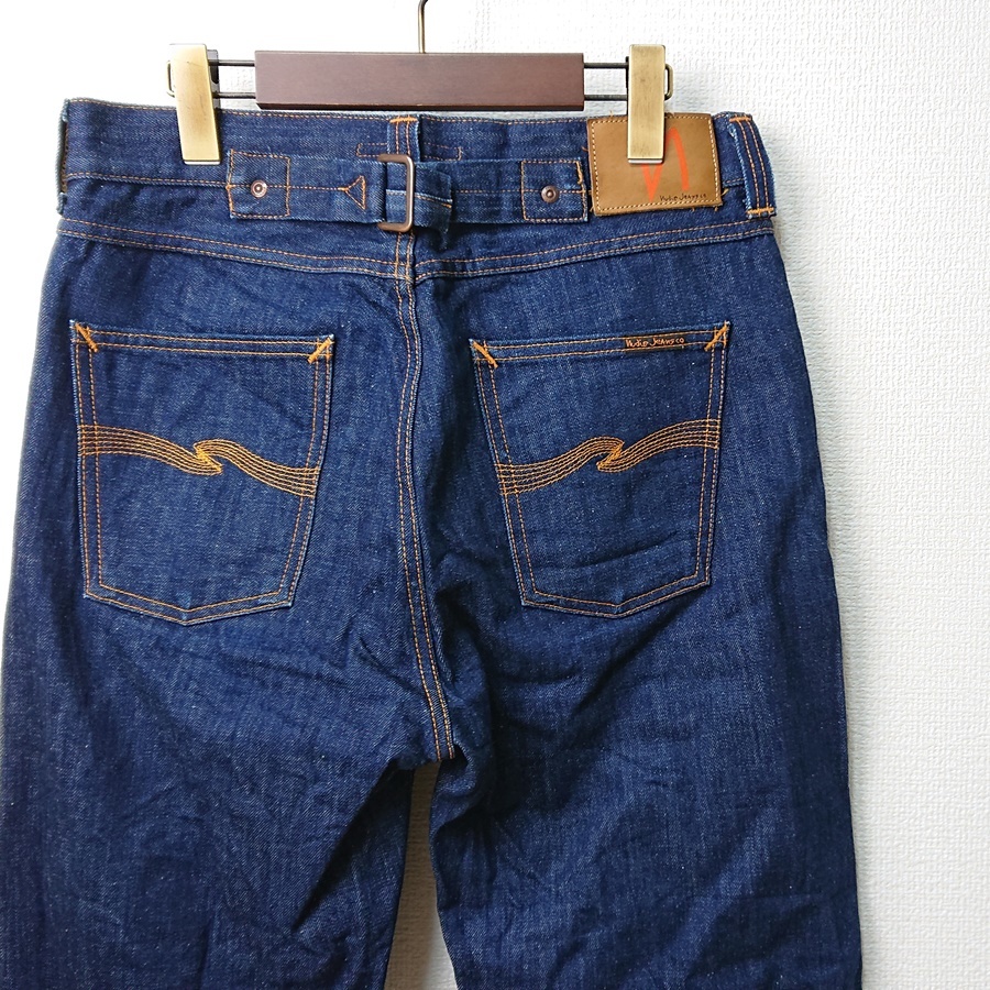 Nudie Jeans FAST FREDDY ヌーディージーンズ ワイド バギーフィット デニムパンツ ジーンズ シンチバック イタリア製 W29 L32の画像1