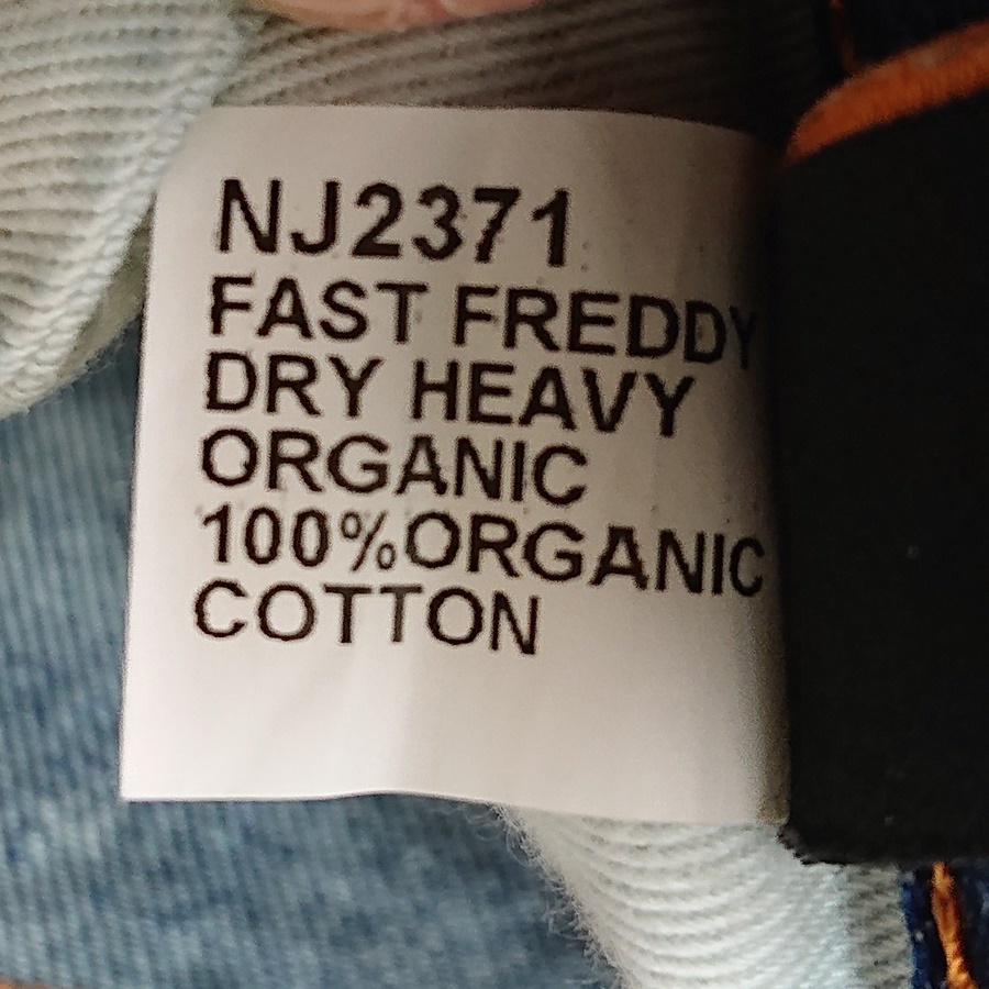 Nudie Jeans FAST FREDDY ヌーディージーンズ ワイド バギーフィット デニムパンツ ジーンズ シンチバック イタリア製 W29 L32の画像9