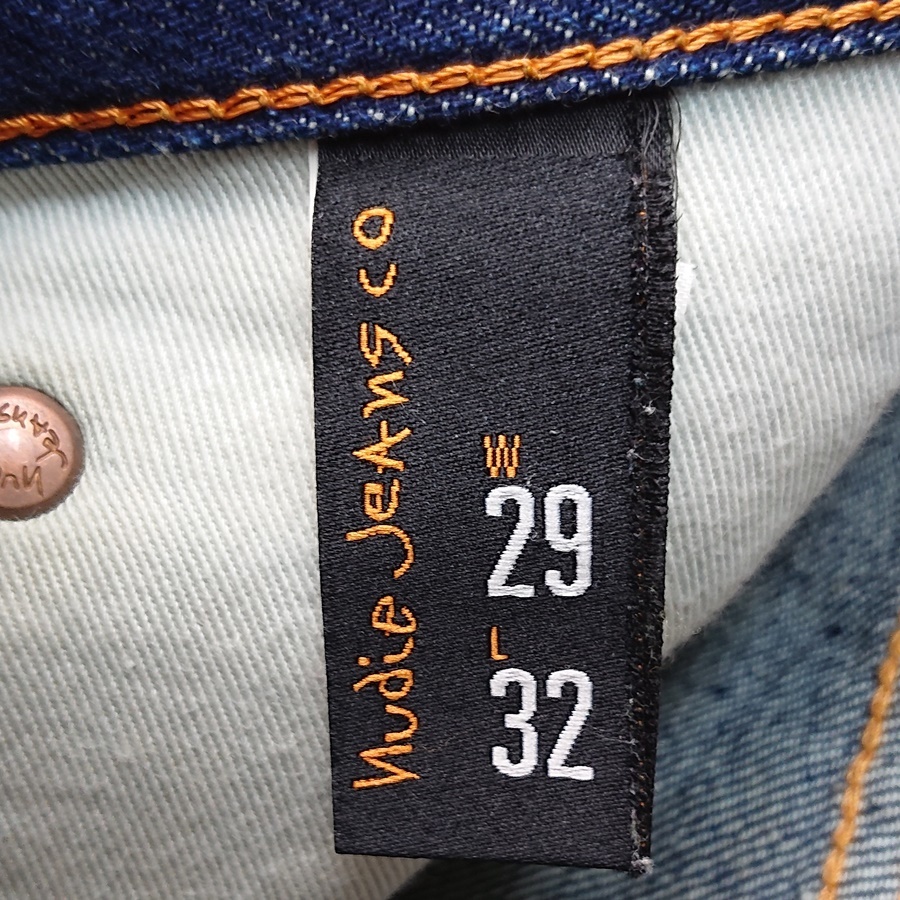 Nudie Jeans FAST FREDDY ヌーディージーンズ ワイド バギーフィット デニムパンツ ジーンズ シンチバック イタリア製 W29 L32の画像8