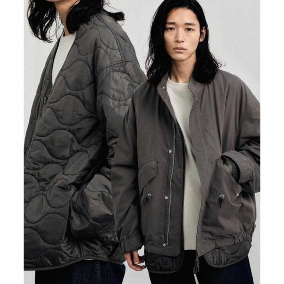 WYM LIDNM LAYERED 3WAY MILITARY BLOUSON オリーブ Lサイズ WYM LIDNM LAYERED 3WAY MILITARY BLOUSON オリーブ Lサイズ