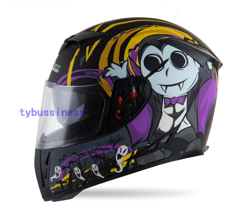 ダブルレンズ バイク フルフェイスヘルメット ジェット ヘルメット M L XL XXL サイズ選択可の画像1