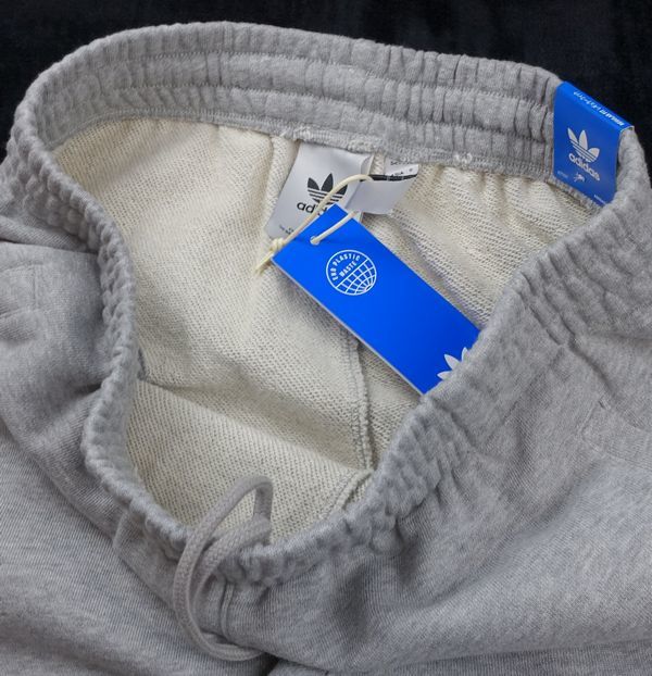 新品 adidas originals アディダス オリジナルス ビッグトレフォイル スウェット パンツ ジョガーパンツ トリコロール O：XL グレー_画像6