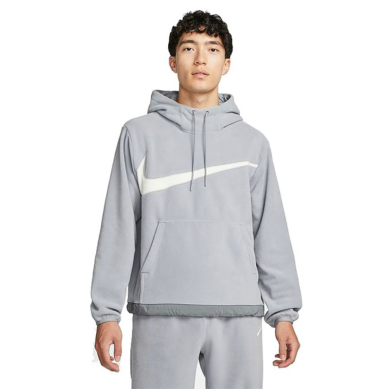 新品 XLサイズ NIKE ナイキ ゴルフ フリース 防寒 保温 フリース ウィンタライズド プルオーバーパーカ メンズ グレー_画像2