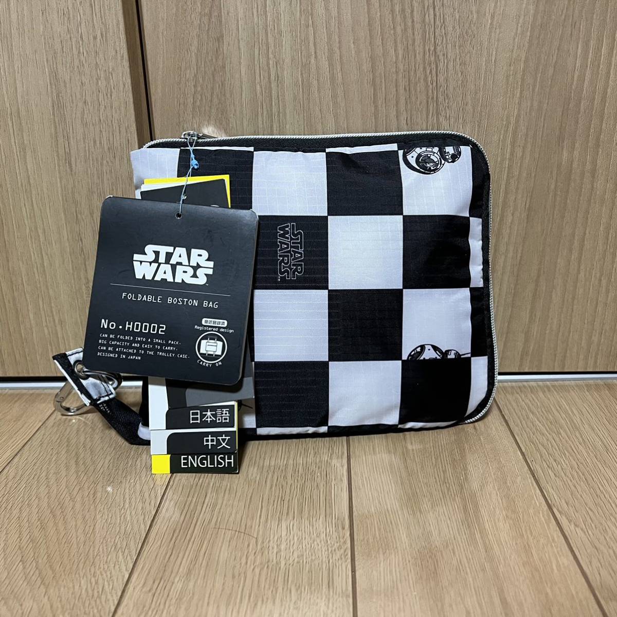 未使用品 スター・ウォーズ ボストンバッグ シフレ ハピタス 折りたたみボストン H0002 キャリーオンバッグ_画像1