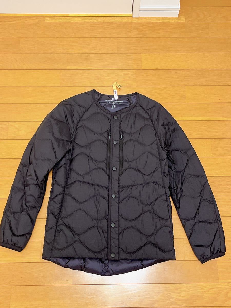 UNIQLO ユニクロ WHITE MOUNTAINEERING ホワイトマウンテニアリング ウルトラライトダウン ジャケット BLACK ブラック XS 美品_画像1