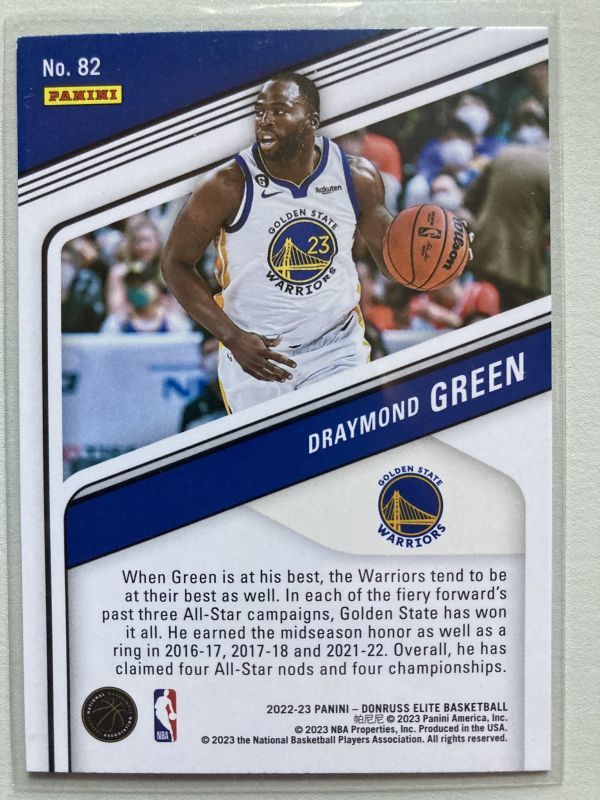 2022-23 Panini Donruss Elite #082 Draymond Greenの画像2