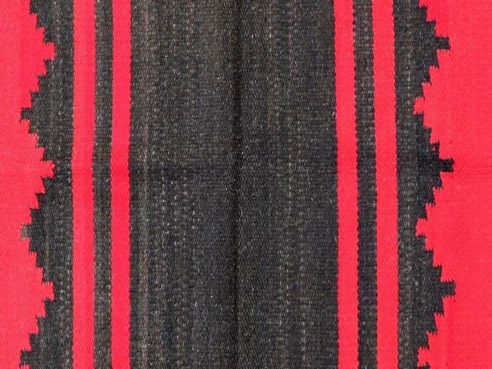 18632円 黒×赤 ! 40s 50s 155cm×72cm ビンテージ ネイティブ 18632円 黒×赤 ! 40s 50s 155cm×72cm ビンテージ ネイティブ