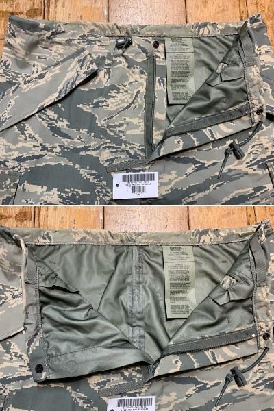 未使用品 '17 米軍 実物 米空軍 USAF APECS ABU デジタルタイガー カモ 迷彩 GORETEX ゴアテックス オーバー パンツ MEDIUIM-REGULAR M//☆_画像7