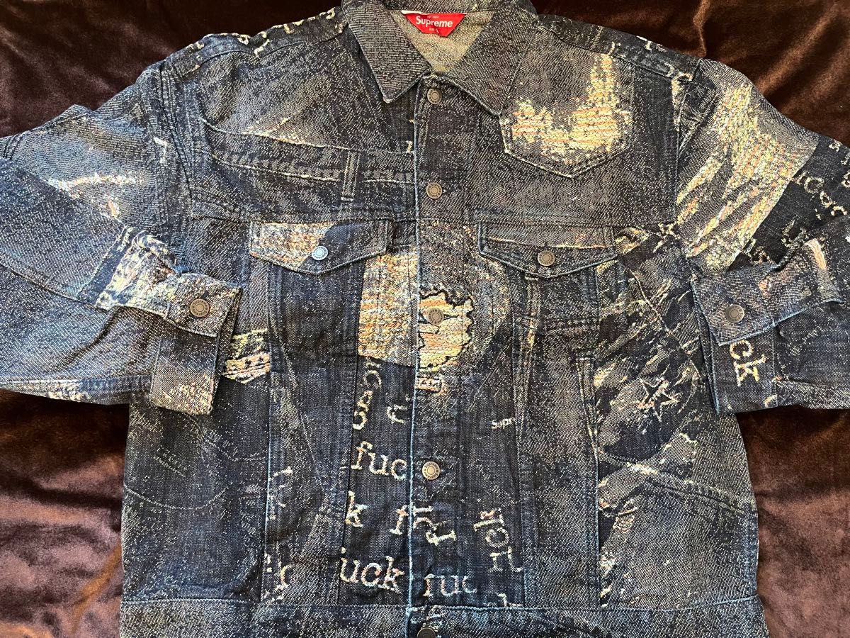 Supreme Archive Denim Jacquard Trucker Jacket Supreme Archive Denim Jacquard Trucker Jacket