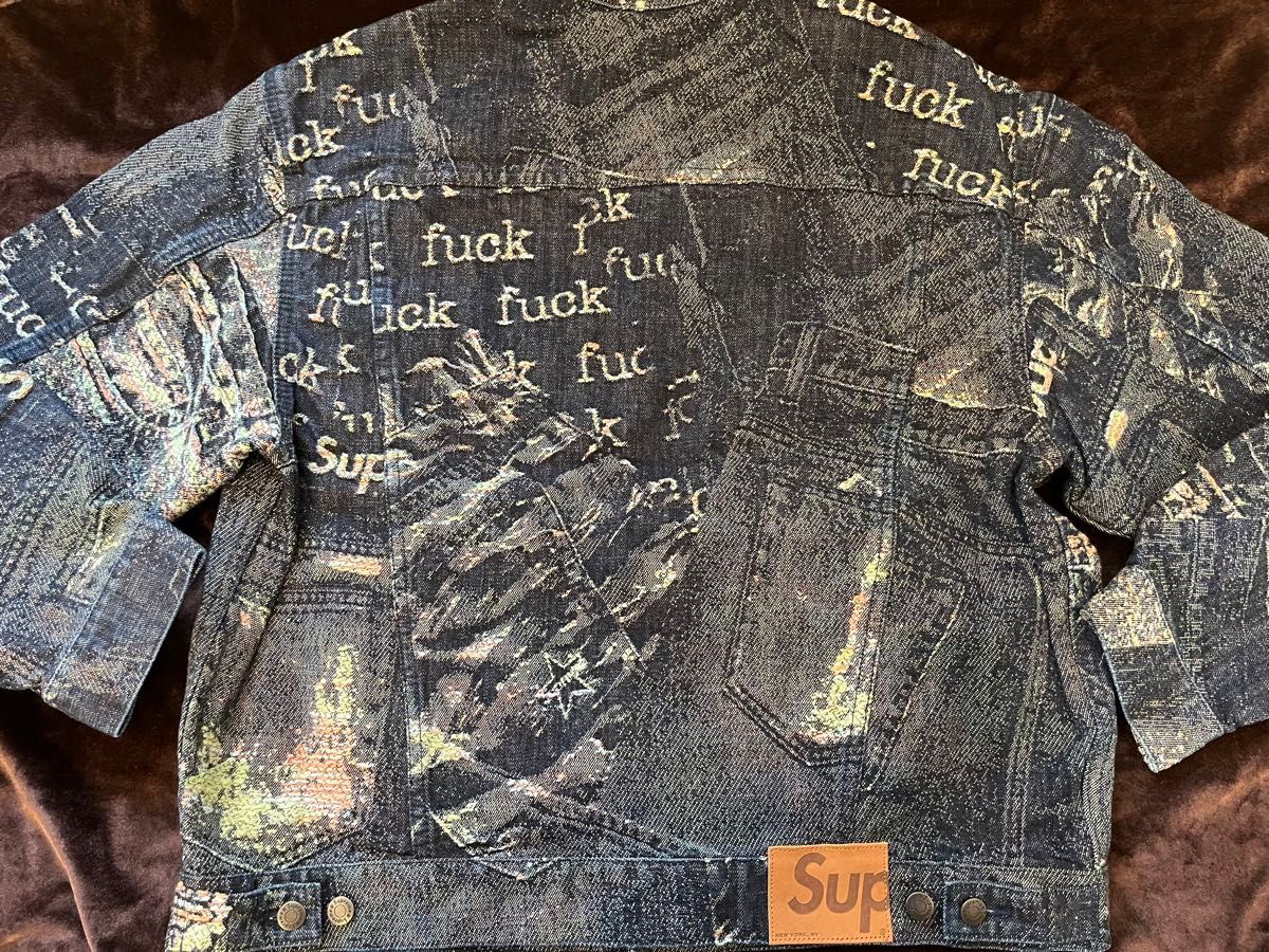 Supreme Archive Denim Jacquard Trucker Jacket Supreme Archive Denim Jacquard Trucker Jacket