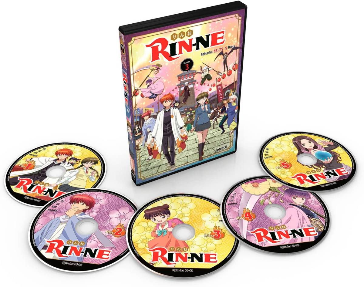 ■新品■ 北米版 境界のRINNE 第3期 51-75話 アニメ DVD (※リージョン機器必須) BOX 輸入版 輸入盤 海外版 DVD-BOX_画像5