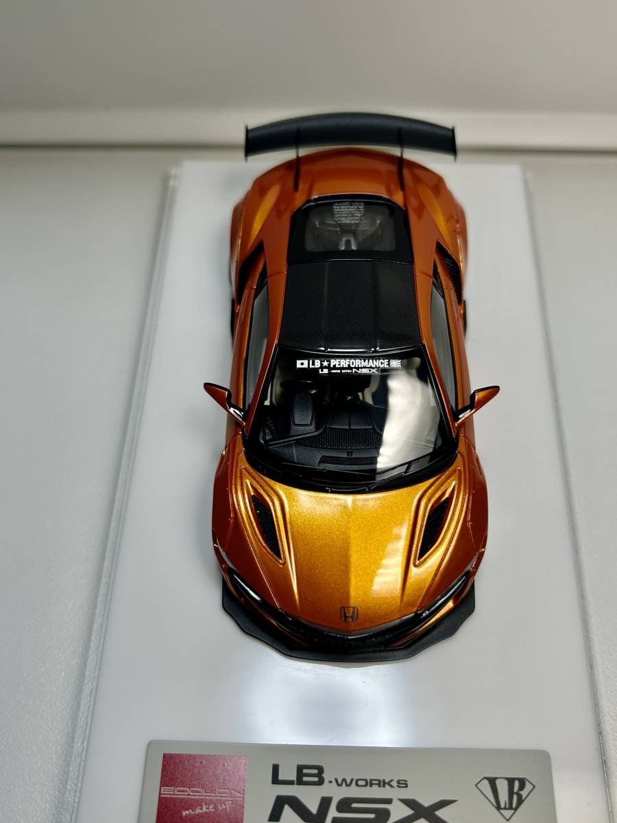 1/43 アイドロン LB WORKS NSX アランチョ パール アクセルワークス make up メイクアップ Arancio Pearl EIDOLON AXELLWORKS LB009 HT2_画像7