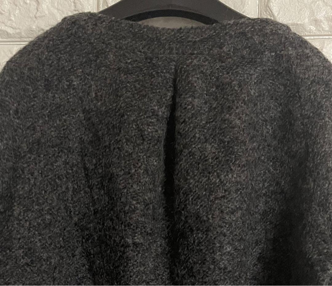 Luxury Fabric ニット プルオーバー トップス ゆったりシルエット セーター ゆるかわ Mサイズ ウール アンゴラ 体型カバー 大人可愛い_画像4