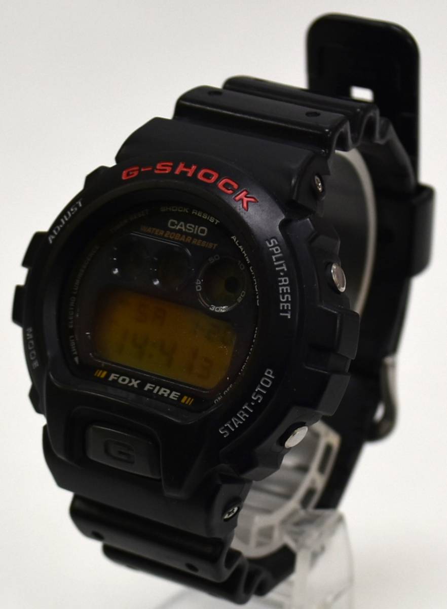 GH11 【稼働中】 ジーショック G-SHOCK カシオ CASIO FOX FIRE フォックスファイア DW-6900B-9 クオーツ デジタル腕時計 三つ目モデル_画像1