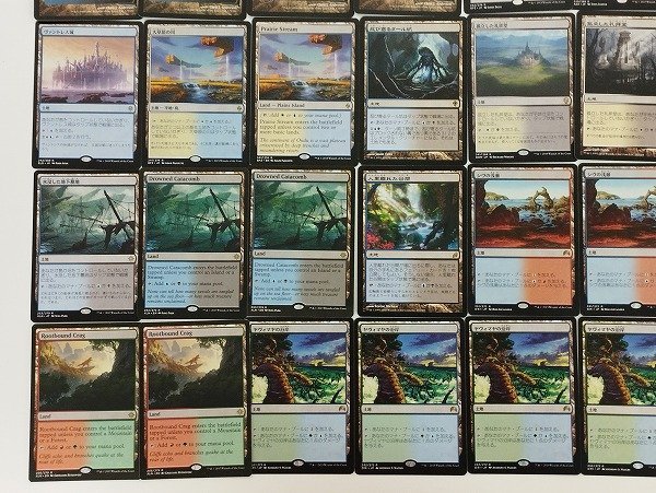 sC729q [大量] MTG 土地 R レア まとめ 計60枚 ストーム・ジャイアントの聖堂 剃刀鏡の茂み 禁忌の果樹園 他_画像5