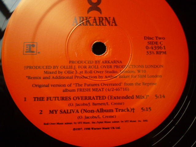Arkarna / The Futures Overrated 12X2 + 1 3枚セット ミクスチャー・サウンド ROCKIN DANCE Arthur Baker 収録　試聴_画像5