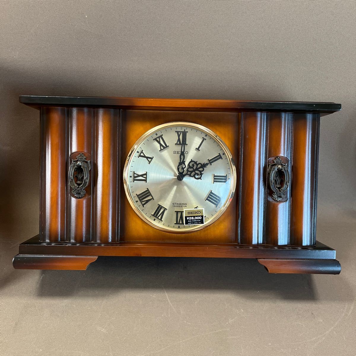 未使用品】SEIKO TRANSISTOR CLOCK STRIKING 置時計 TY506 未使用品】SEIKO TRANSISTOR CLOCK STRIKING 置時計 TY506