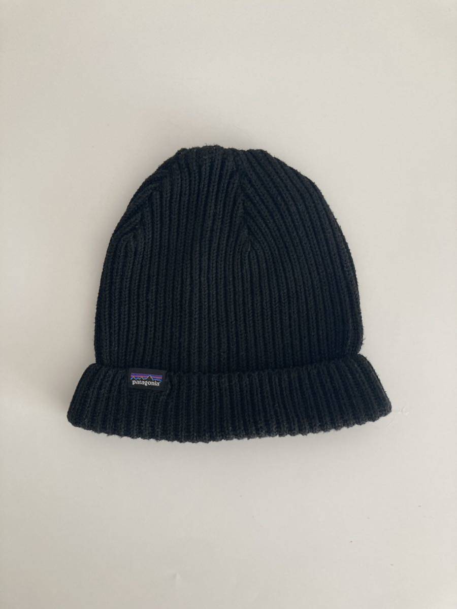 patagonia BLACK / パタゴニア / フィッシャーマンズ・ロールド・ビーニー / ニットキャップ　ニット帽 ブラック _画像1