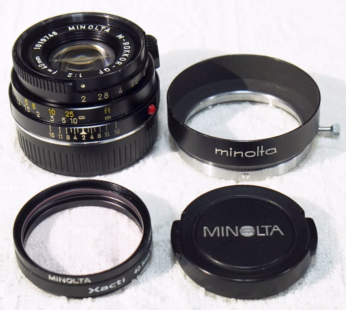 Minolta M-Rokkor 40mm F2 [ライカMマウント] LEITZ設計MINOLTA製造の前期品_画像1