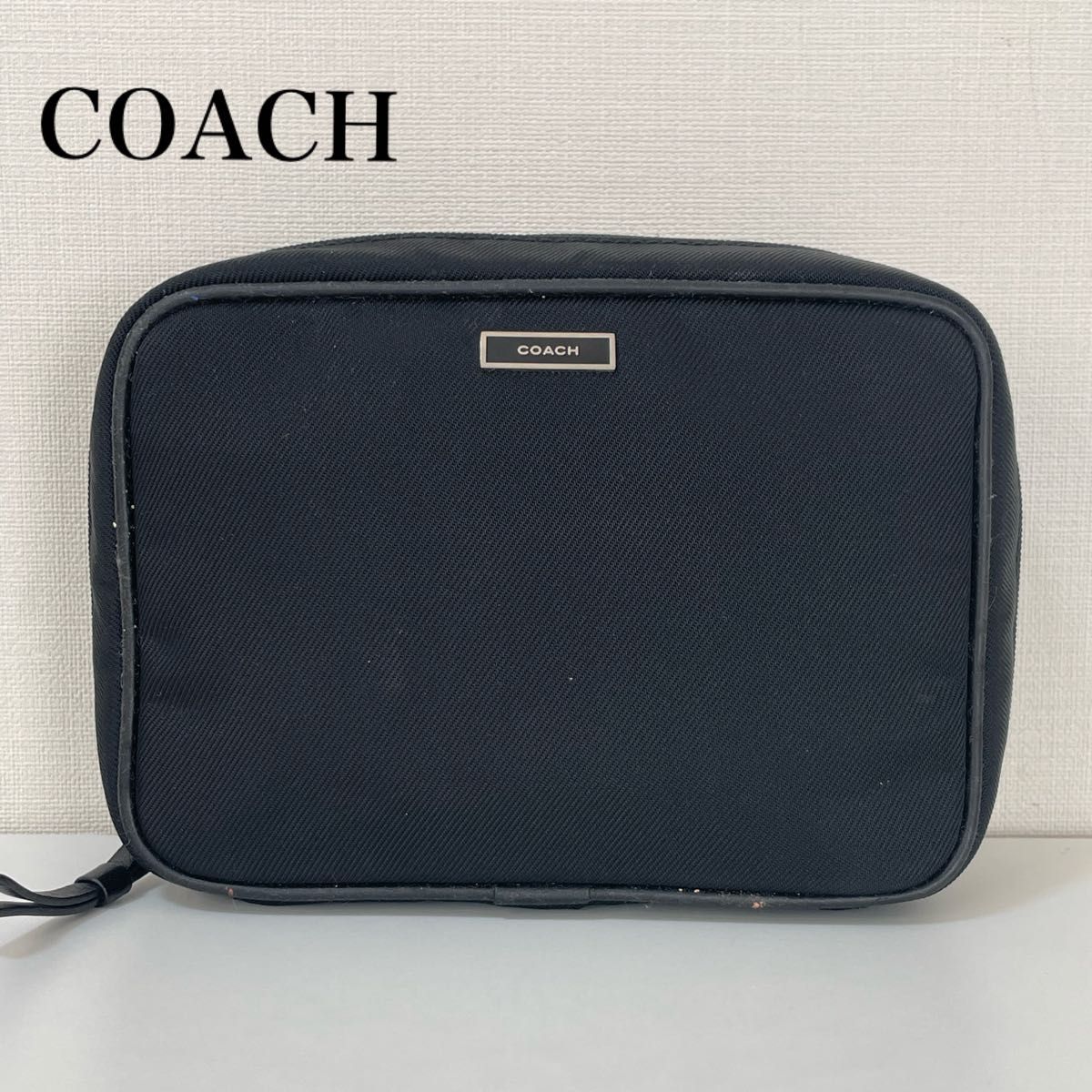 ■美品■ COACH コーチ ナイロン ポーチ メイクポーチ ブラック